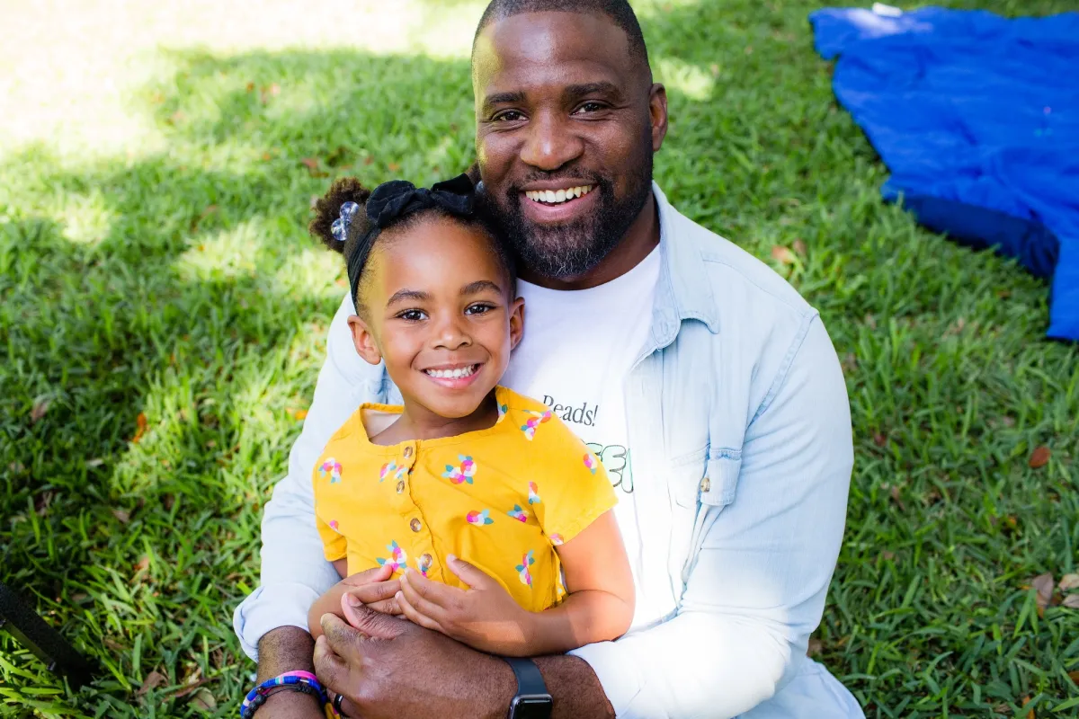 Families gathered outdoors at the St. Pete Reads! Lit Fest