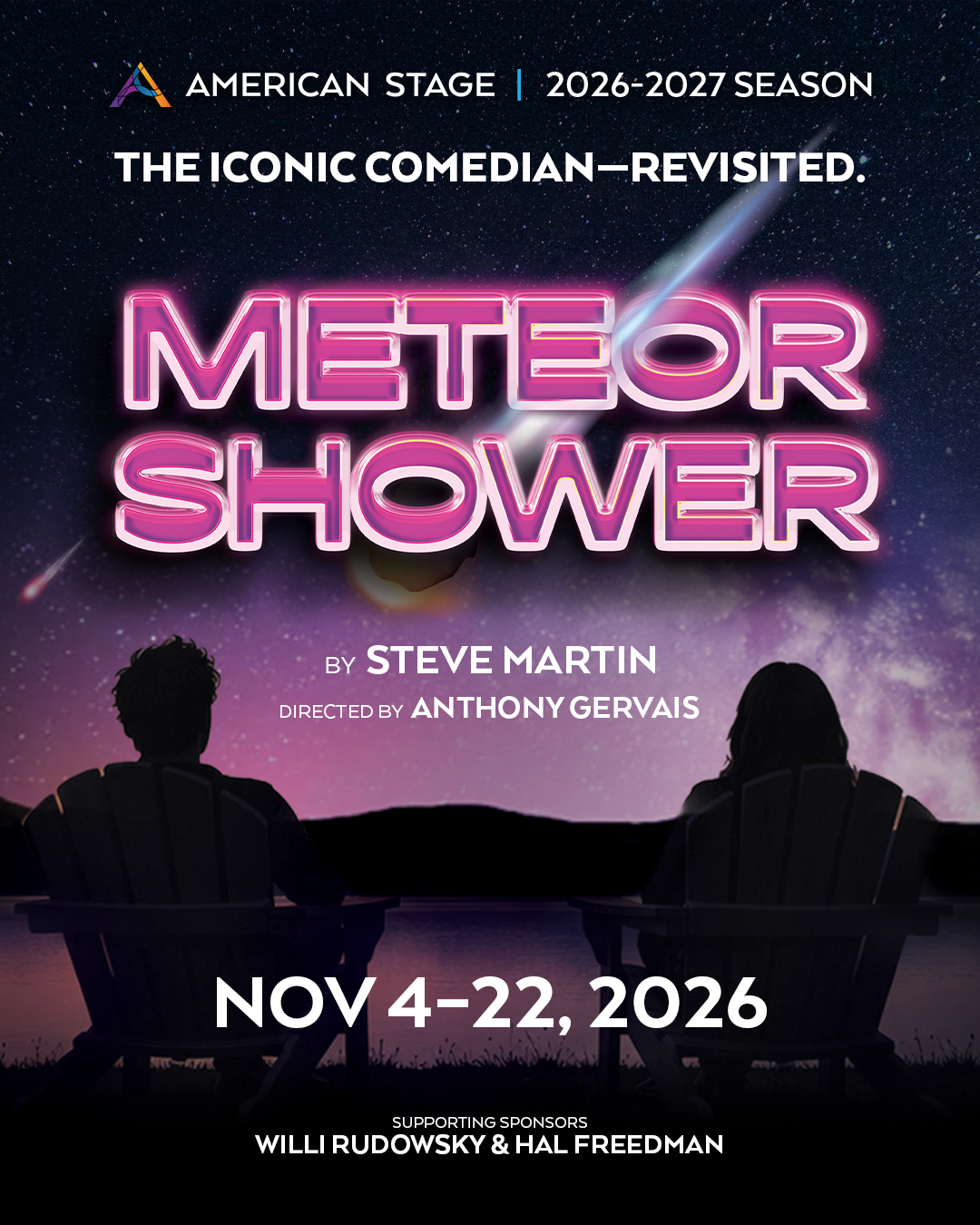 Meteor Shower poster art — American Stage